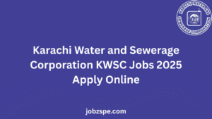 Karachi Water and Sewerage Corporation KWSC Jobs 2025